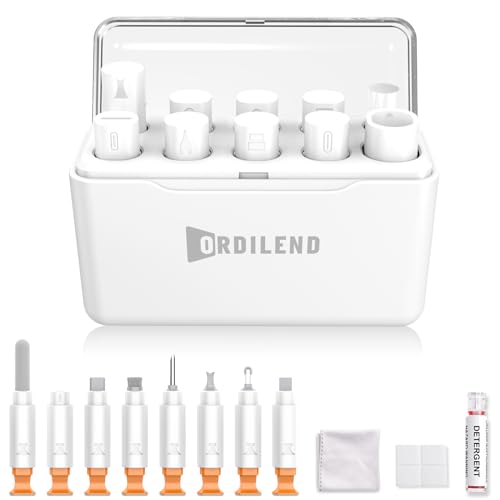 Keyboard & Laptop Cleaning Kit Computer, Screen & Electronic Cleaner with Brushes, Cloths & Tools for MacBook, iPad, iPhone, Earbuds & Camera