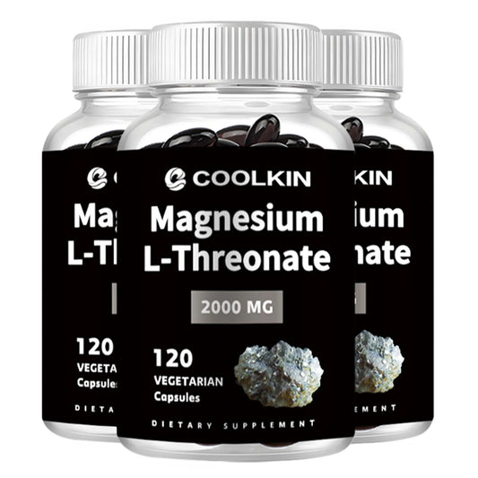 Magnesium L-Threonate - Promotes Brain Health, Enhances Memory and Concentration, and Improves Sleep Quality - 120 Capsules