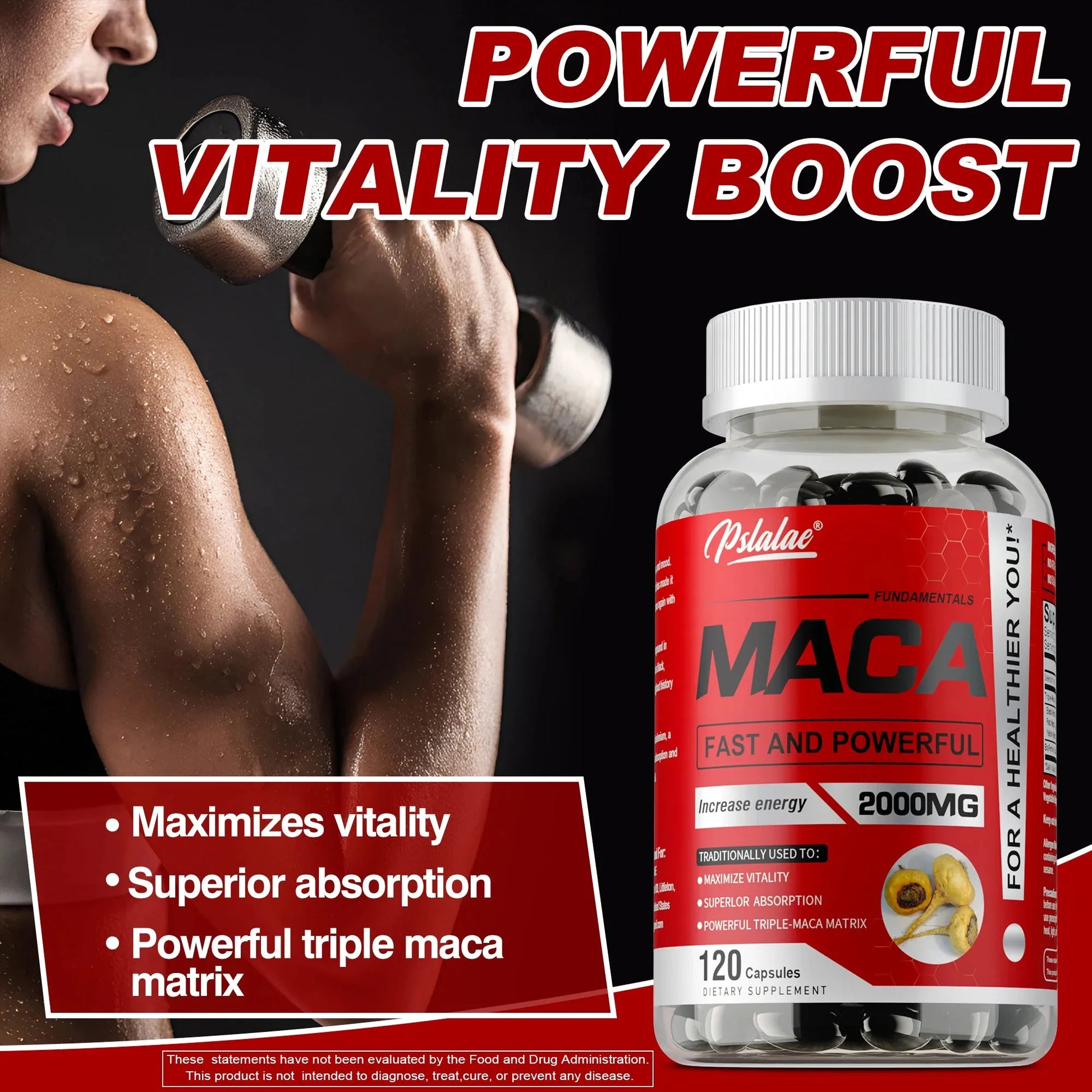 Maca Root - Improves Vitality and Performance, Enhances Male Strength