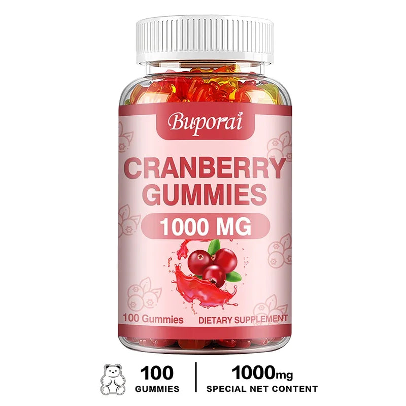 Cranberry Gummies - Supports Urinary Tract, Kidney, Bladder Health, Immune Support, Antioxidant