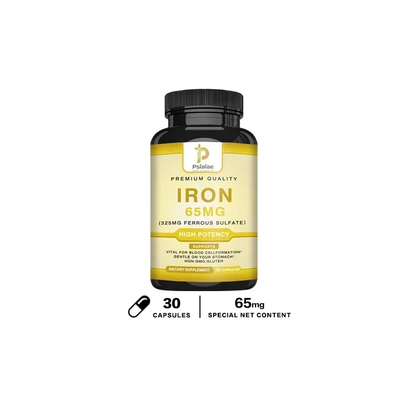 Iron Supplement 65 Mg - Supports Overall Health and Promotes Red Blood Cell Production