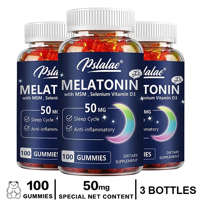 Melatonin Gummies - Improve Sleep Quality and Support Deep Sleep, Relaxation During Sleep, Promotes Falling Asleep Quickly
