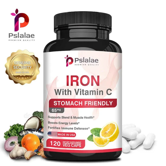 Iron and Vitamin C Supplements - Increase Energy, Improve Focus, and Improve Immune Function