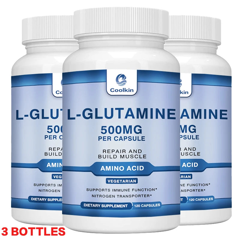 L-Glutamine 500mg | Promotes Muscle Growth and Recovery - Improves Immunity