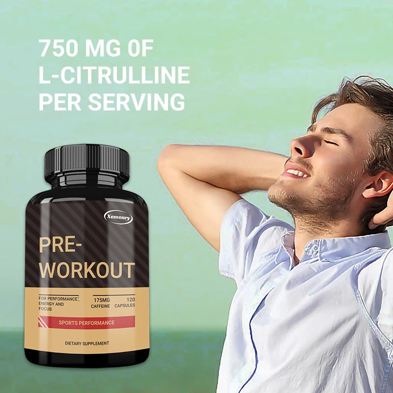Pre-Workout - Muscle Building&growth Supports Sport Energy and Strength