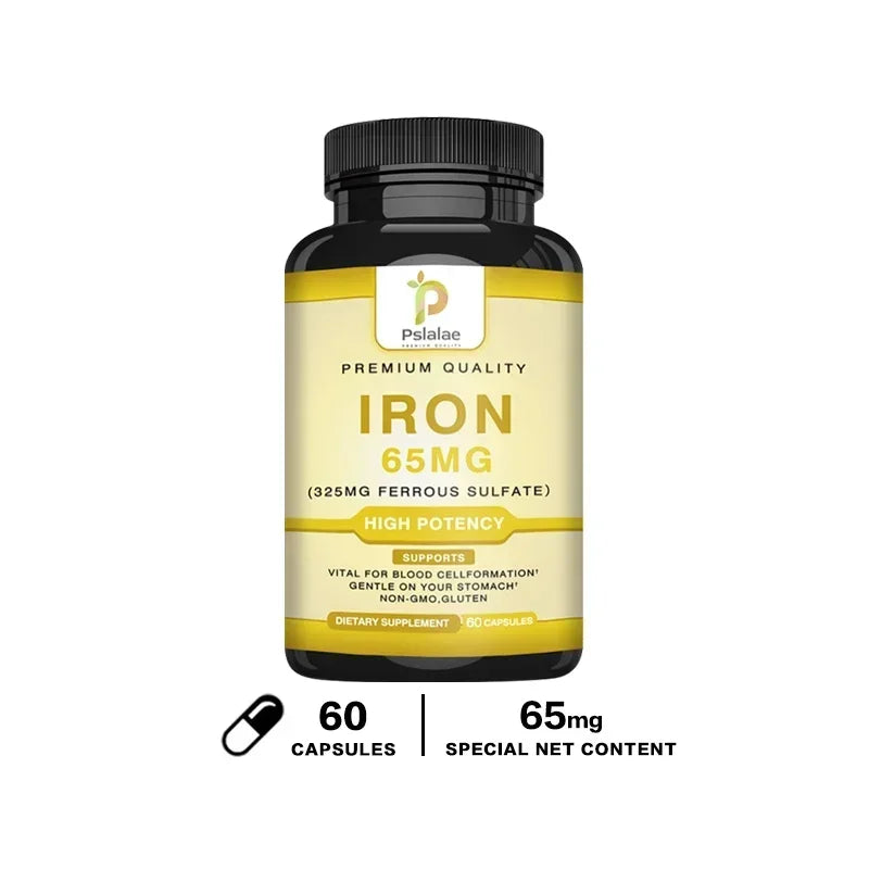 Iron Supplement 65 Mg - Supports Overall Health and Promotes Red Blood Cell Production