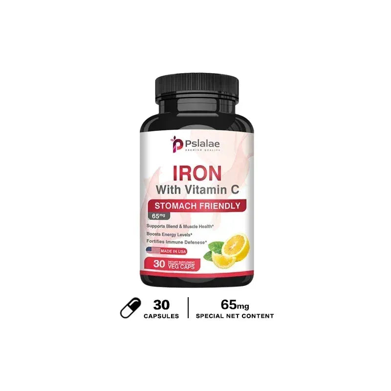 Iron and Vitamin C Supplements - Increase Energy, Improve Focus, and Improve Immune Function
