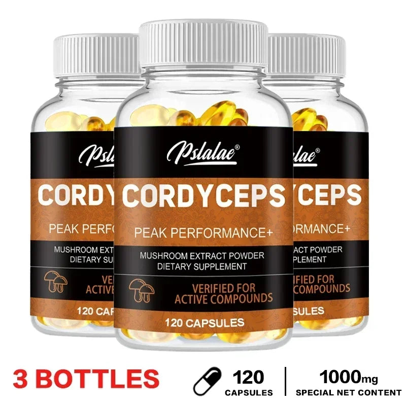 Cordyceps Capsules - Contains Organic Cordyceps Militaris To Support Immune Health, Boost Energy and Maintain Vitality, Non-GMO