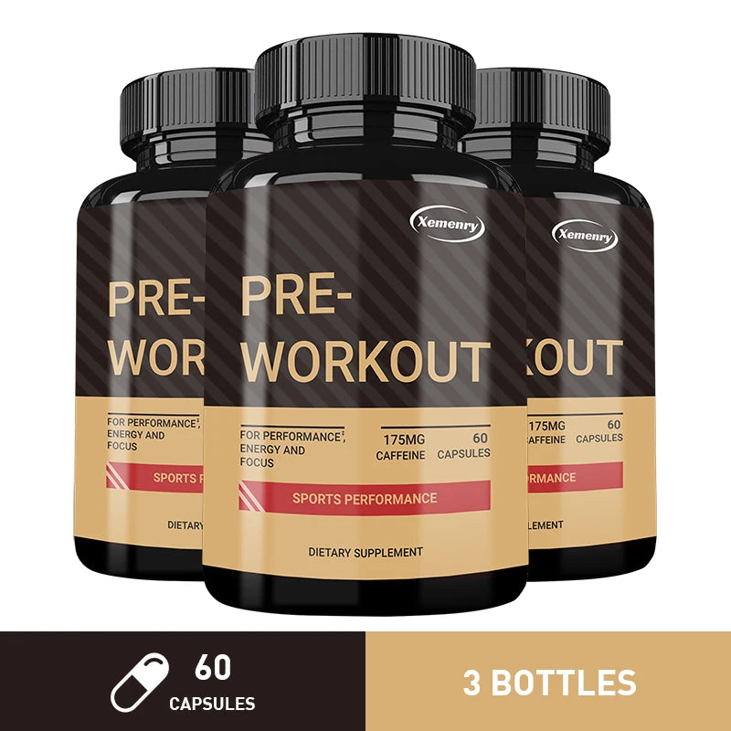 Pre-Workout - Muscle Building&growth Supports Sport Energy and Strength