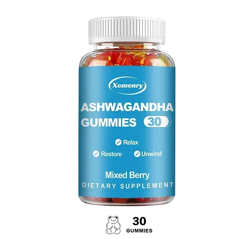 Ashwagandha Gummies - Enhances Energy, Help Recover Strength & Endurance, Relax, Promote Metabolism,  Improve Sleep