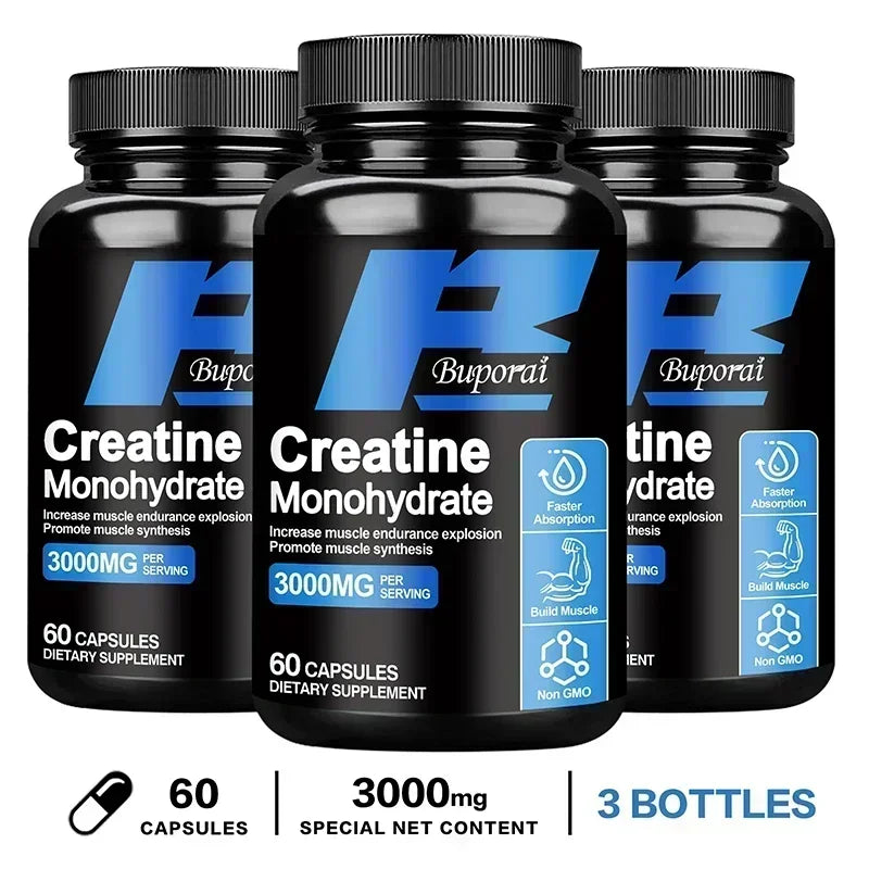 Creatine Monohydrate - Increases Lean Muscle Mass, Promote Muscle Growth, Relieve Fatigue, Improves Performance