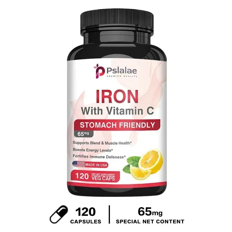 Iron and Vitamin C Supplements - Increase Energy, Improve Focus, and Improve Immune Function
