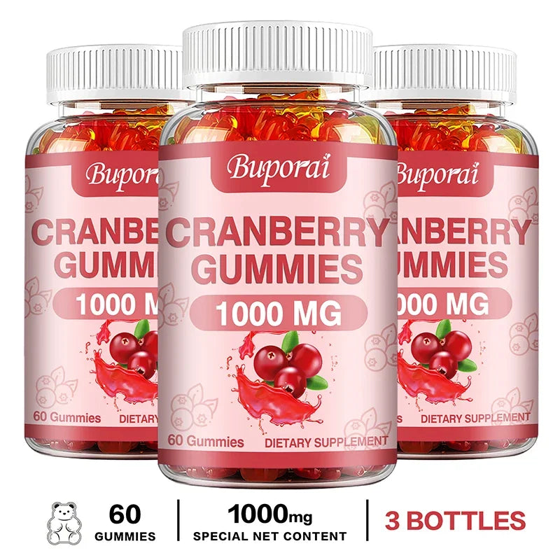 Cranberry Gummies - Supports Urinary Tract, Kidney, Bladder Health, Immune Support, Antioxidant