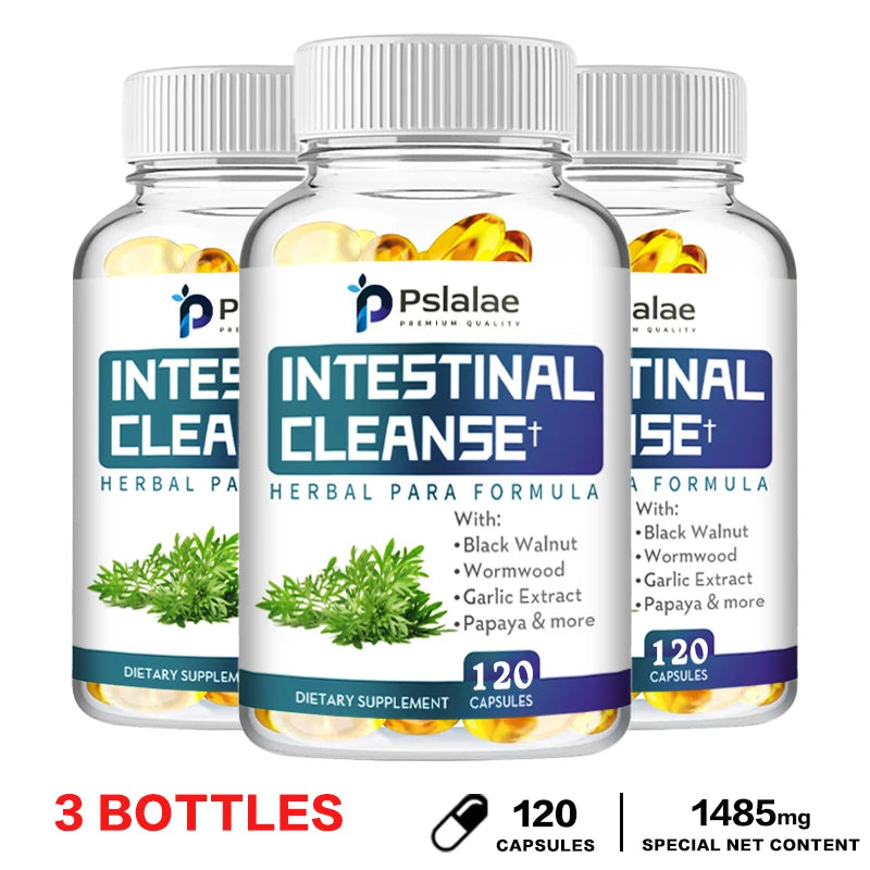 Intestinal Cleanse Capsules - with Wormwood, Black Walnut, Goldenseal - Supports Intestinal Health and Promotes Bowel Regularity