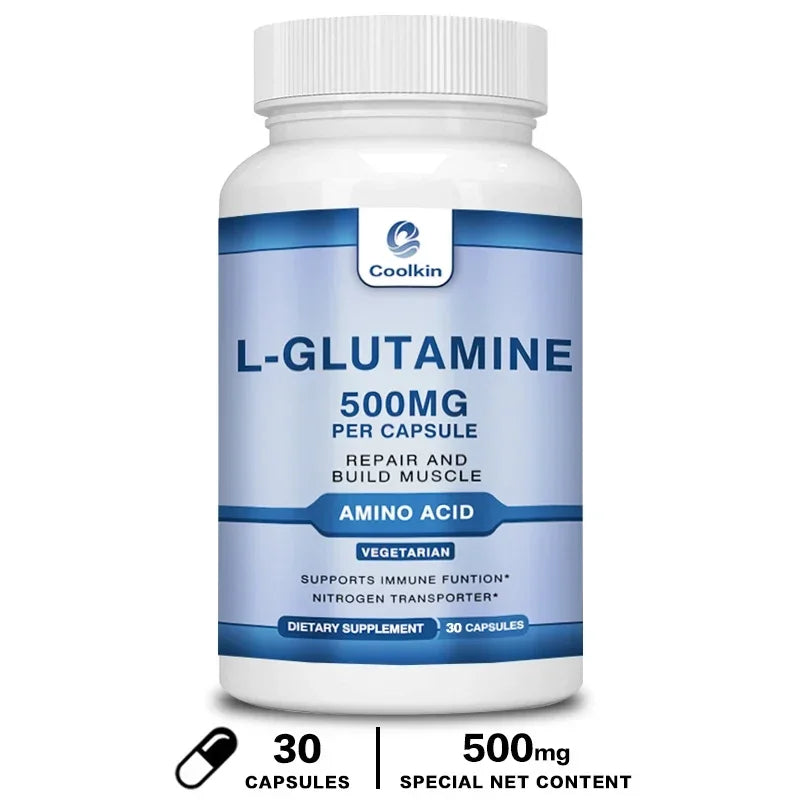 L-Glutamine 500mg | Promotes Muscle Growth and Recovery - Improves Immunity