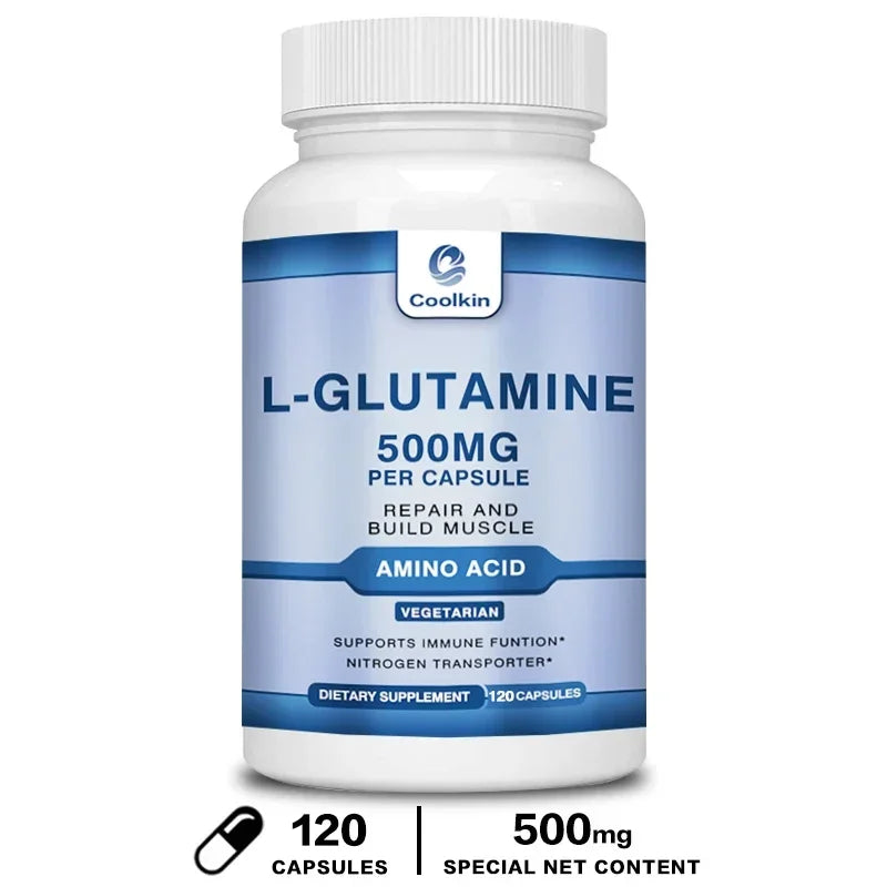 L-Glutamine 500mg | Promotes Muscle Growth and Recovery - Improves Immunity