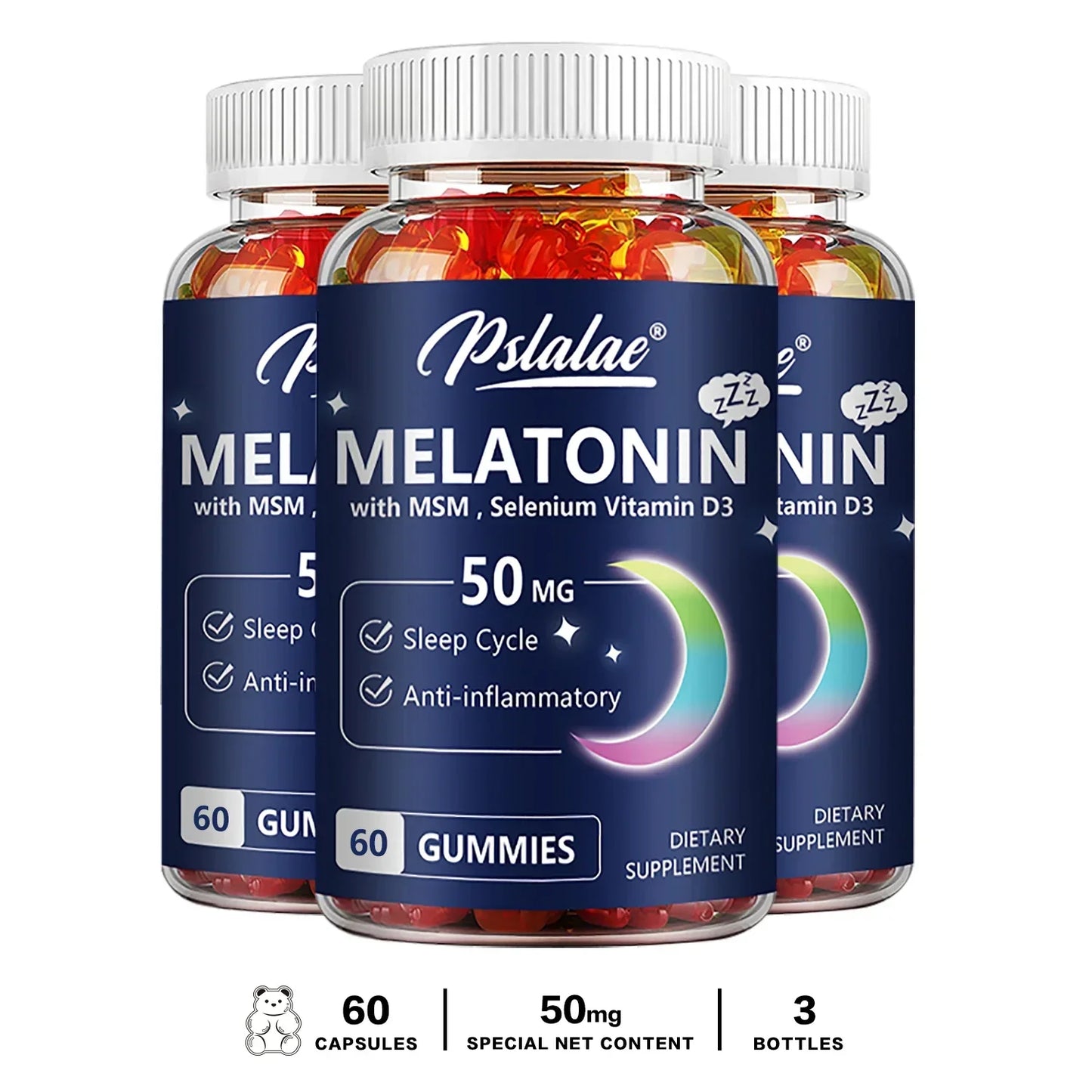 Melatonin Gummies - Improve Sleep Quality and Support Deep Sleep, Relaxation During Sleep, Promotes Falling Asleep Quickly
