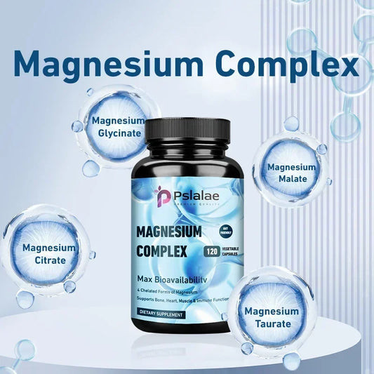 Magnesium Complex - Bone, Muscle & Heart Health Supplement, Sleep Support,Muscle Relaxation,Stress & Anxiety Relief Supplement