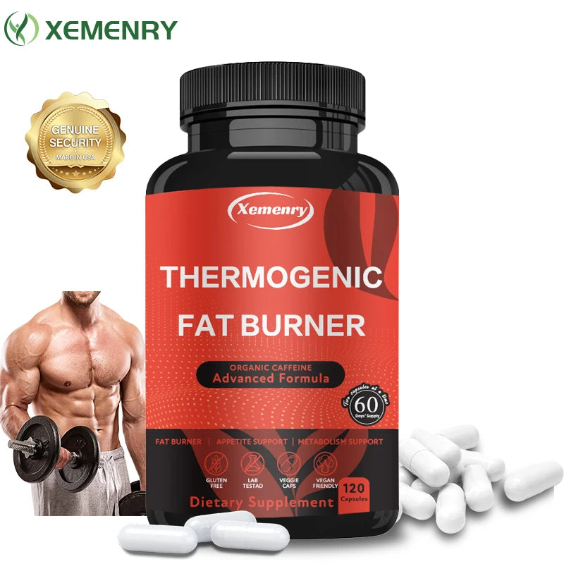 Pyrogenic Fat Burner with Organic Caffeine - Weight Management Supplement for Men and Women