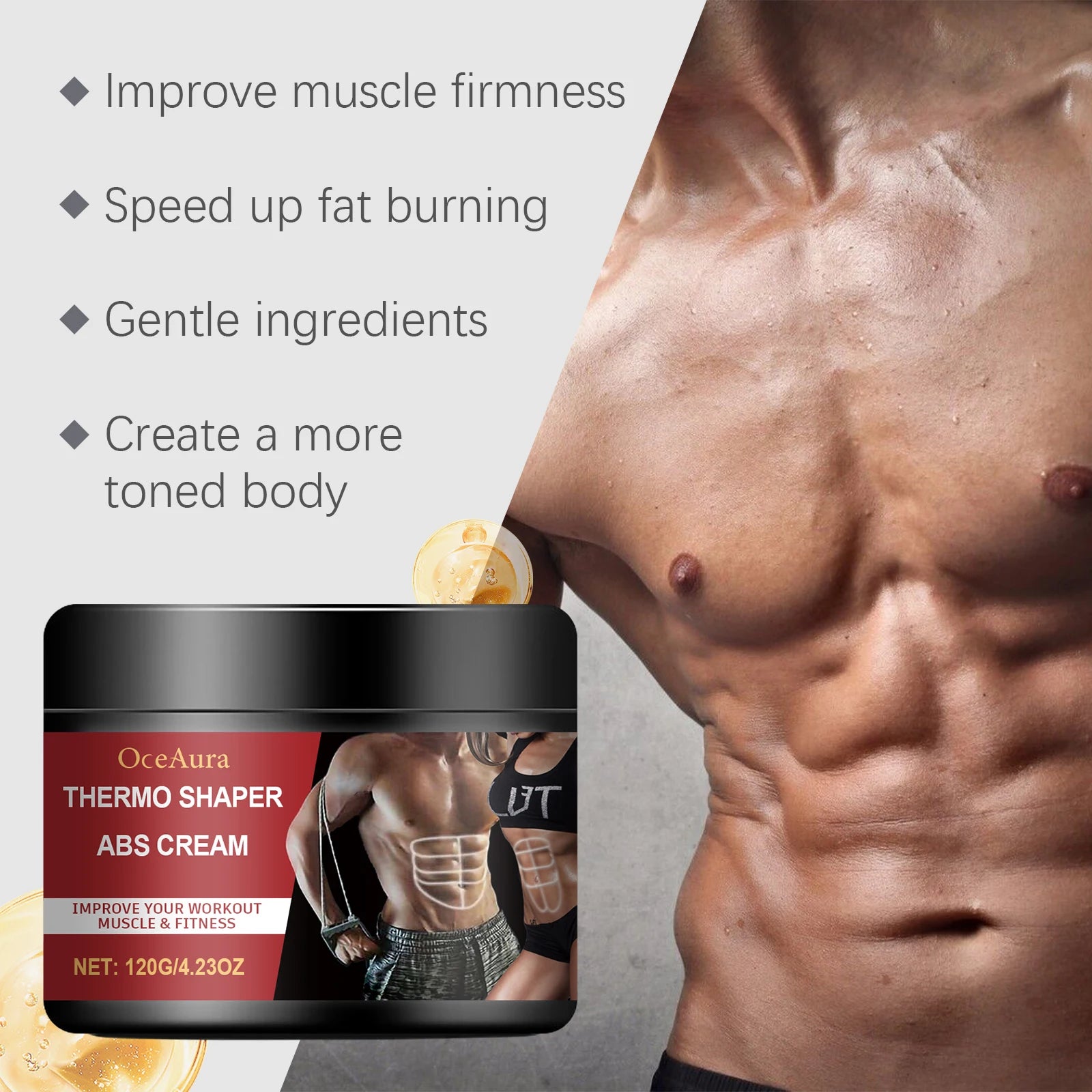 Belly Fat Burner Cream Firming Body Weight Loss Abdominal Muscle Shaping Massage Tighten Moisturizing skin Slimming Body Cream