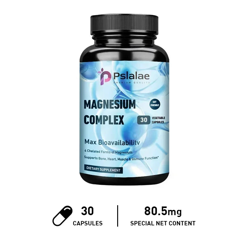 Magnesium Complex - Bone, Muscle & Heart Health Supplement, Sleep Support,Muscle Relaxation,Stress & Anxiety Relief Supplement