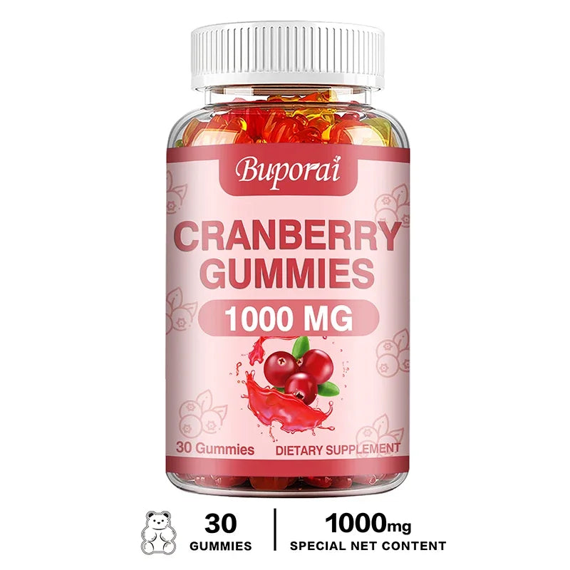 Cranberry Gummies - Supports Urinary Tract, Kidney, Bladder Health, Immune Support, Antioxidant