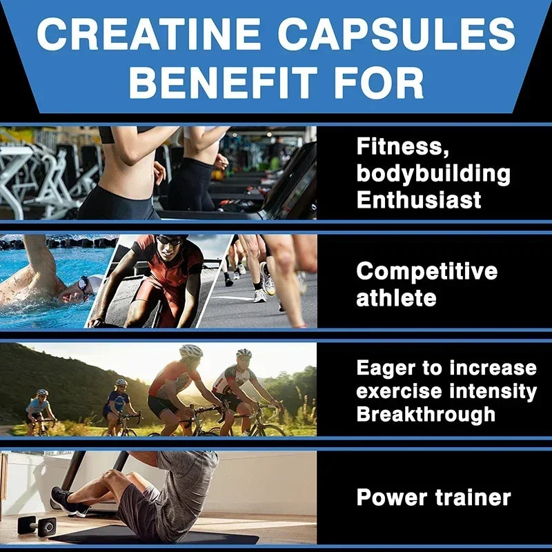 Creatine Monohydrate - Increases Lean Muscle Mass, Promote Muscle Growth, Relieve Fatigue, Improves Performance