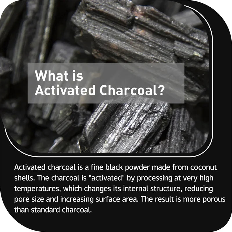 Activated Charcoal Capsules - Colon Cleansing Detoxifier Supports Normal Bowel Function Relieves Bloating Speeds Up Metabolism