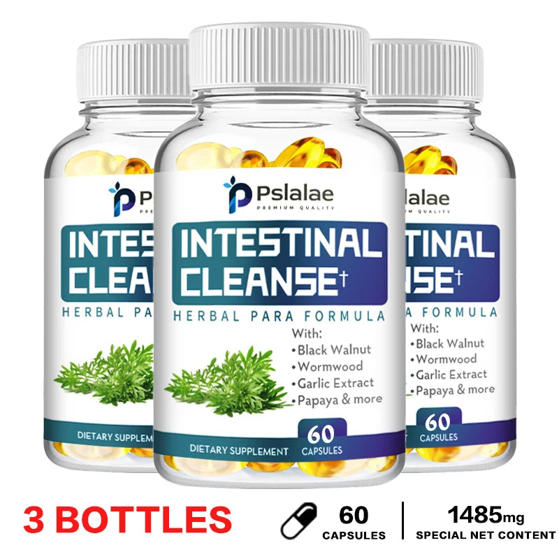 Intestinal Cleanse Capsules - with Wormwood, Black Walnut, Goldenseal - Supports Intestinal Health and Promotes Bowel Regularity