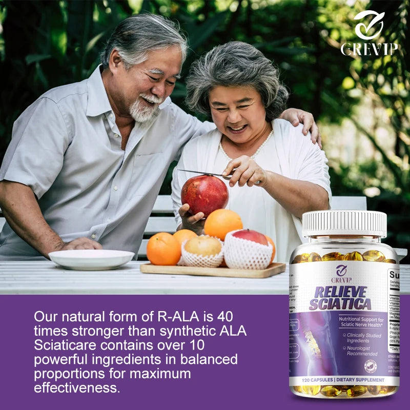 Sciatic Nerve Relief Supplement - Relieve Occasional Burning and Numbness in The Lower Back, Hips, Legs and Calves