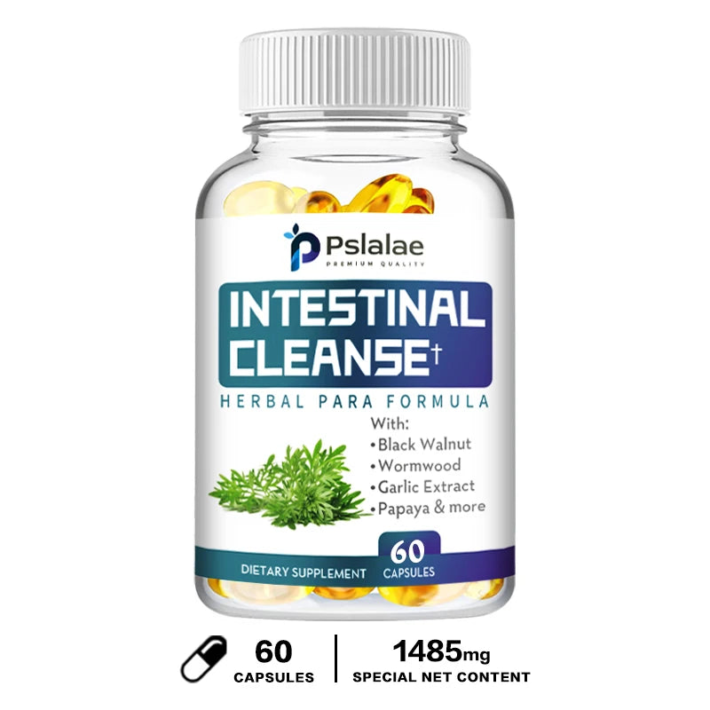 Intestinal Cleanse Capsules - with Wormwood, Black Walnut, Goldenseal - Supports Intestinal Health and Promotes Bowel Regularity