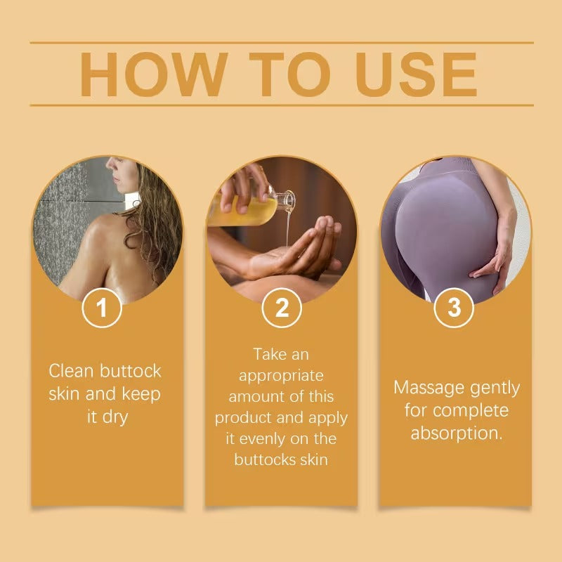 Buttock Enlargement Oil Hip Lifting Growth Firming Nourishing Moisturize